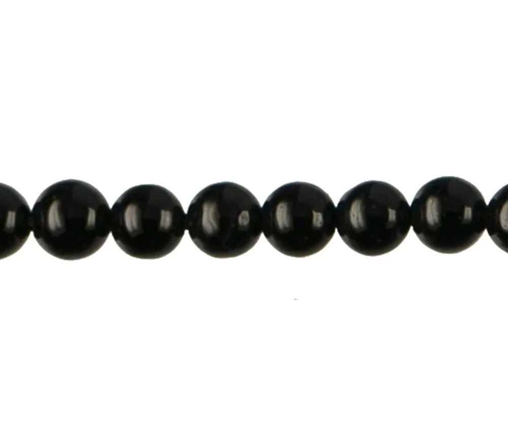Heilstein & Edelstein-Strang - Kugeln, Onyx (gef.), gefurcht, matt, 20mm