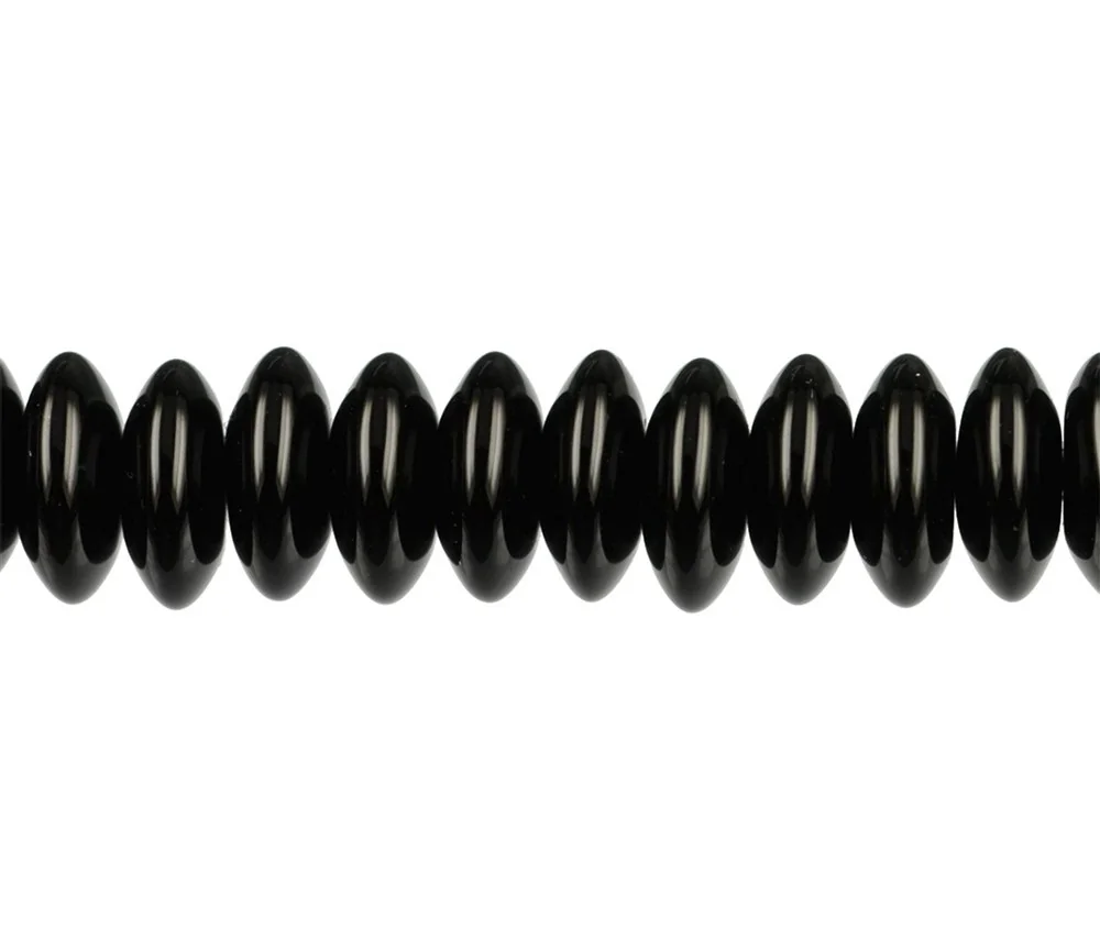 Heilstein & Edelstein-Strang - Disc, Onyx (gef.), 03-04 x 10mm