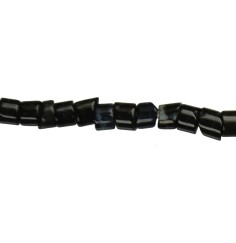 Heilstein & Edelstein-Strang - Mini-Zylinder, Onyx (gef.), 04 x 02,5mm