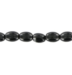 Heilstein & Edelstein-Strang - Oliven, Onyx (gef.), 06 x 04mm