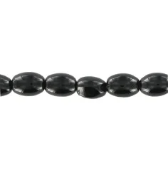 Heilstein & Edelstein-Strang - Oliven, Onyx (gef.), 06 x 04mm