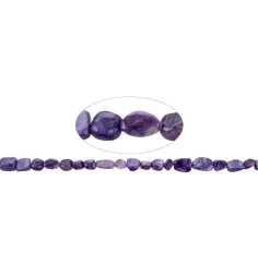 Heilstein & Edelstein-Strang - Splitter, Charoit, ca. 5-12 x 3-5mm