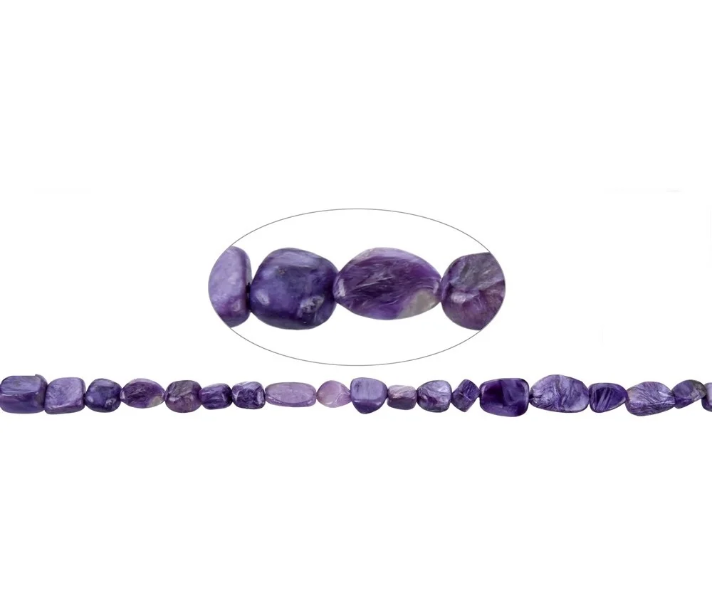 Heilstein & Edelstein-Strang - Splitter, Charoit, ca. 5-12 x 3-5mm