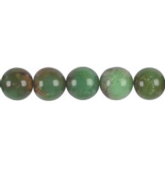 Heilstein & Edelstein-Strang - Kugeln, Chrysopras A, 14mm