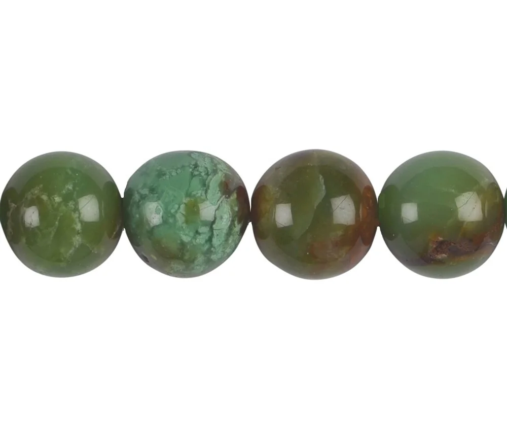 Heilstein & Edelstein-Strang - Kugeln, Chrysopras A, 16mm