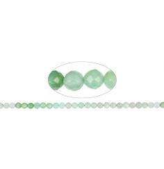 Heilstein & Edelstein-Strang - Kugeln, Chrysopras, facettiert, 05mm (39cm)