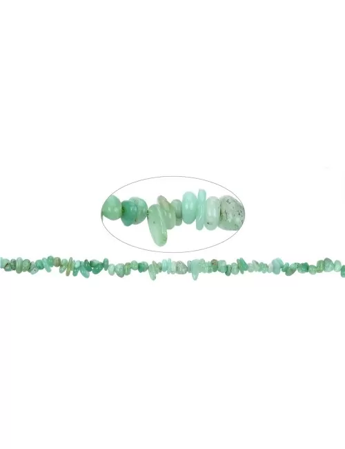 Heilstein & Edelstein-Strang - Splitter, Chrysopras, 03-05 x 05-12mm (37cm)