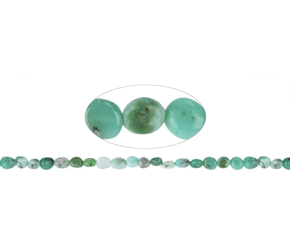 Heilstein & Edelstein-Strang - Nuggets, Crysopras, 10 x 08mm