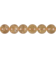 Heilstein & Edelstein-Strang - Kugeln, Citrin (gebr.), 11 – 12mm