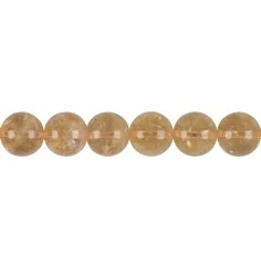 Heilstein & Edelstein-Strang - Kugeln, Citrin (gebr.), 11 – 12mm