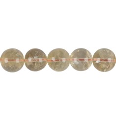 Heilstein & Edelstein-Strang - Kugeln, Citrin (gebr.), 13 – 14mm
