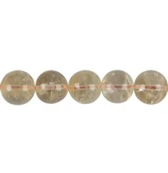 Heilstein & Edelstein-Strang - Kugeln, Citrin (gebr.), 13 – 14mm