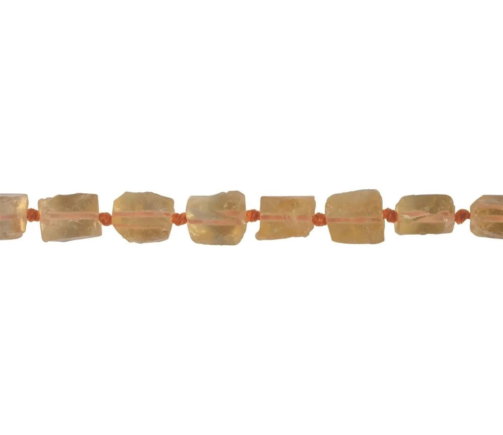 Heilstein & Edelstein-Strang - Nuggets, Citrin (gebr.), 07-10 x 05-07mm