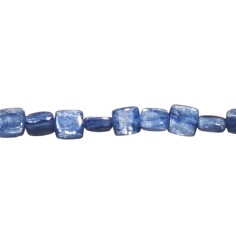 Heilstein & Edelstein-Strang - Quader gerundet, Disthen (blau, hell), 06 x 06mm