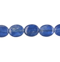 Heilstein & Edelstein-Strang - Linse, Disthen (blau) AAA, 10 x 08mm