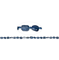 Heilstein & Edelstein-Strang - Scheiben Freeform, Disthen (blau), 10 x 08mm (43mm)