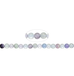 Heilstein & Edelstein-Strang - Kugeln, Fluorit, 06mm