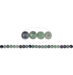 Heilstein & Edelstein-Strang - Kugeln, Fluorit, 08mm (39cm)