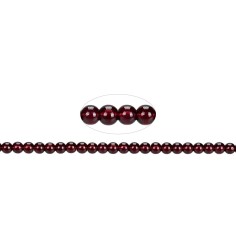 Heilstein & Edelstein-Strang - Kugeln, Granat A, 04-05mm