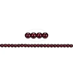 Heilstein & Edelstein-Strang - Kugeln, Granat A, 04-05mm