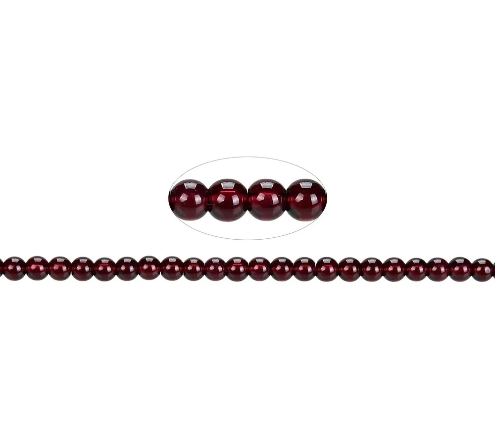 Heilstein & Edelstein-Strang - Kugeln, Granat A, 04-05mm