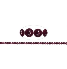 Heilstein & Edelstein-Strang - Kugeln, Granat, 06mm