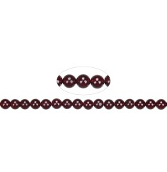 Heilstein & Edelstein-Strang - Kugeln, Granat A, 06mm
