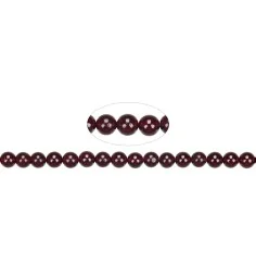 Heilstein & Edelstein-Strang - Kugeln, Granat A, 06mm