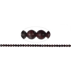 Heilstein & Edelstein-Strang - Kugeln, Granat, facettiert, 06mm