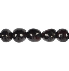Heilstein & Edelstein-Strang - Nuggets, Granat, 12-15 x 10-12mm (39cm)