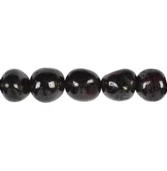 Heilstein & Edelstein-Strang - Nuggets, Granat, 12-15 x 10-12mm (39cm)