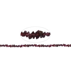 Heilstein & Edelstein-Strang - Nuggets, Granat,  03-04 x 05-08mm (39cm)