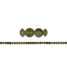 Heilstein & Edelstein-Strang - Kugeln, Granat grün (Grossular), 06mm