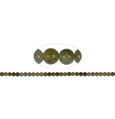 Heilstein & Edelstein-Strang - Kugeln, Granat grün (Grossular), 06mm