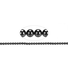 Heilstein & Edelstein-Strang - Kugeln, Hämatit (natur), 06mm