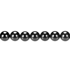 Heilstein & Edelstein-Strang - Kugeln, Hämatit (natur), 10mm