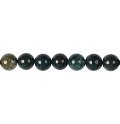 Heilstein & Edelstein-Strang - Kugeln, Heliotrop, 10mm