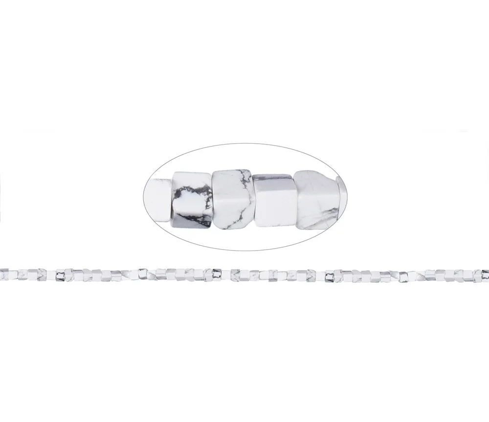 Heilstein & Edelstein-Strang - Würfel, Magnesit, 04mm