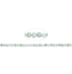 Heilstein & Edelstein-Strang - Kugeln, Jadeit (Birma), facettiert, 03mm