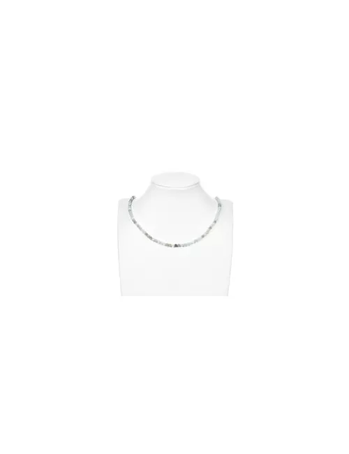 Heilstein & Edelstein-Strang - Kugeln, Jadeit (Birma), facettiert, 04mm