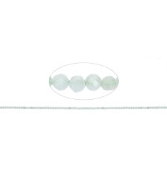Heilstein & Edelstein-Strang - Kugeln, Jadeit, facetted, 02mm (39cm)