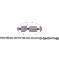 Heilstein & Edelstein-Strang - Quader, Kunzit, facettiert, 12-14 x 06-07mm (42cm)