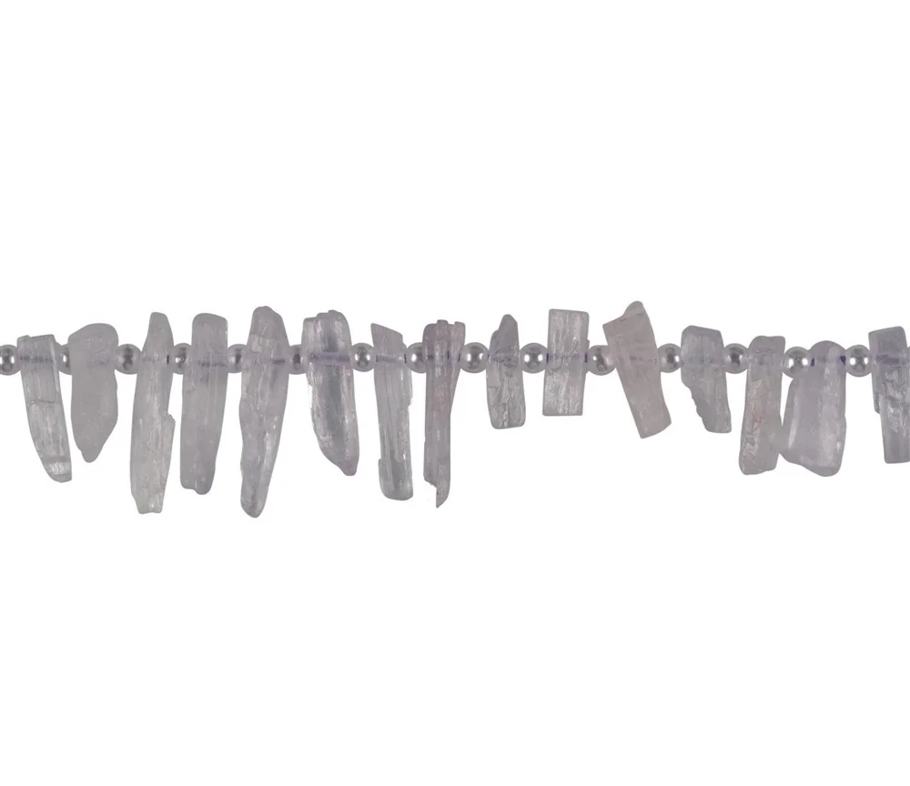Heilstein & Edelstein-Strang - Kristalle, Kunzit, 04 x 16mm