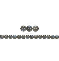 Heilstein & Edelstein-Strang - Kugeln, Labradorit, 08mm