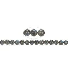 Heilstein & Edelstein-Strang - Kugeln, Labradorit, 08mm