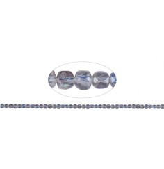 Heilstein & Edelstein-Strang - Würfel, Labradorit, facettiert, 04mm (39cm)