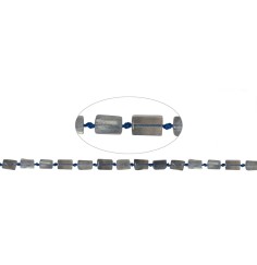 Heilstein & Edelstein-Strang - Zylinder, Labradorit (dunkel), 06 x 10mm (42cm)