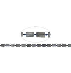Heilstein & Edelstein-Strang - Zylinder, Labradorit (dunkel), 06 x 10mm (42cm)