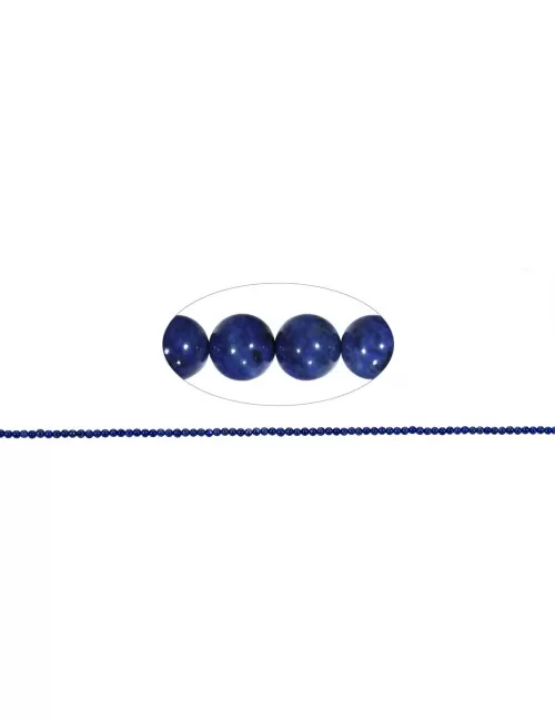 Heilstein & Edelstein-Strang - Kugeln, Lapis Lazuli, 02mm