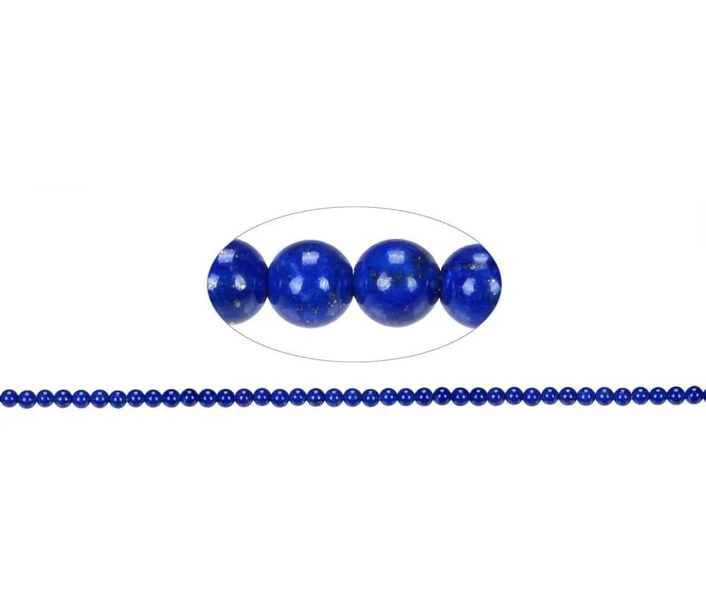 Heilstein & Edelstein-Strang - Kugeln, Lapis Lazuli AA, 04mm